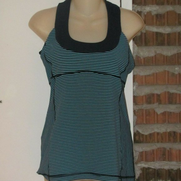 Lululemon Scoop Neck Tank Blue Moon Inkwell 8 10 - Picture 3 of 3